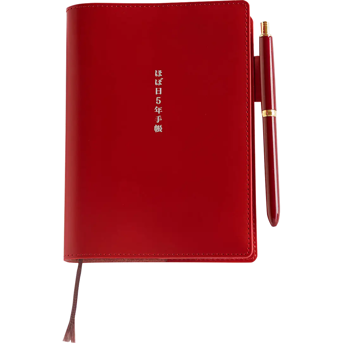 Hobonichi Techo 5-Year Japanese Book Cover - Red - A6 [2026-2030]-Pen Boutique Ltd