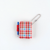 Hobonichi Techo Mini Keychain - Bright Plaid Notebook x Red Pen Loop - Pen Boutique Ltd