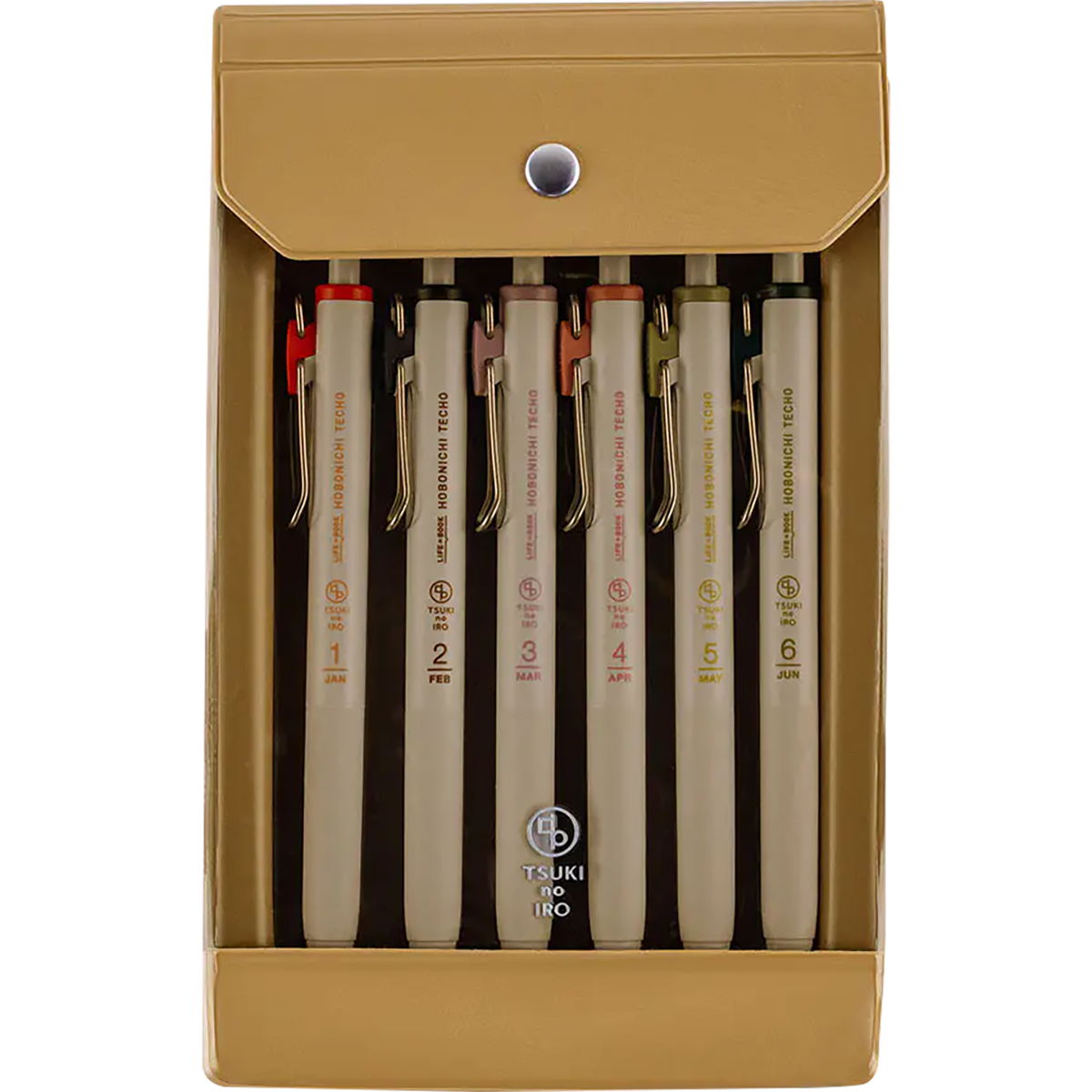 Hobonichi Uniball One Pens [Jan - Jun Set] in Original Case - TSUKI no IRO-Pen Boutique Ltd
