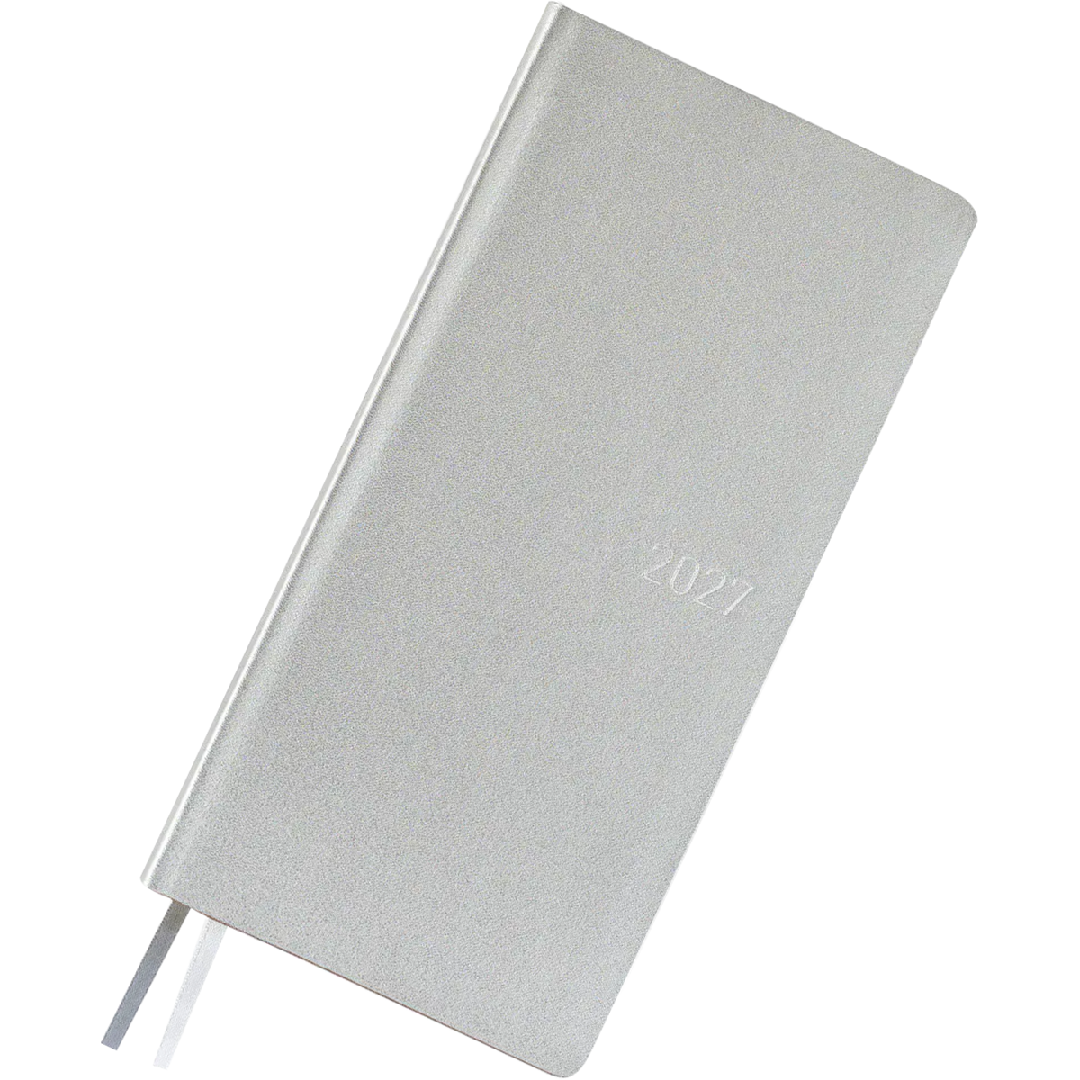Hobonichi 2027 Light Hardcover English Book - Leather: Noble Silver - Tall & Slim (Weeks - January Start)-Pen Boutique Ltd