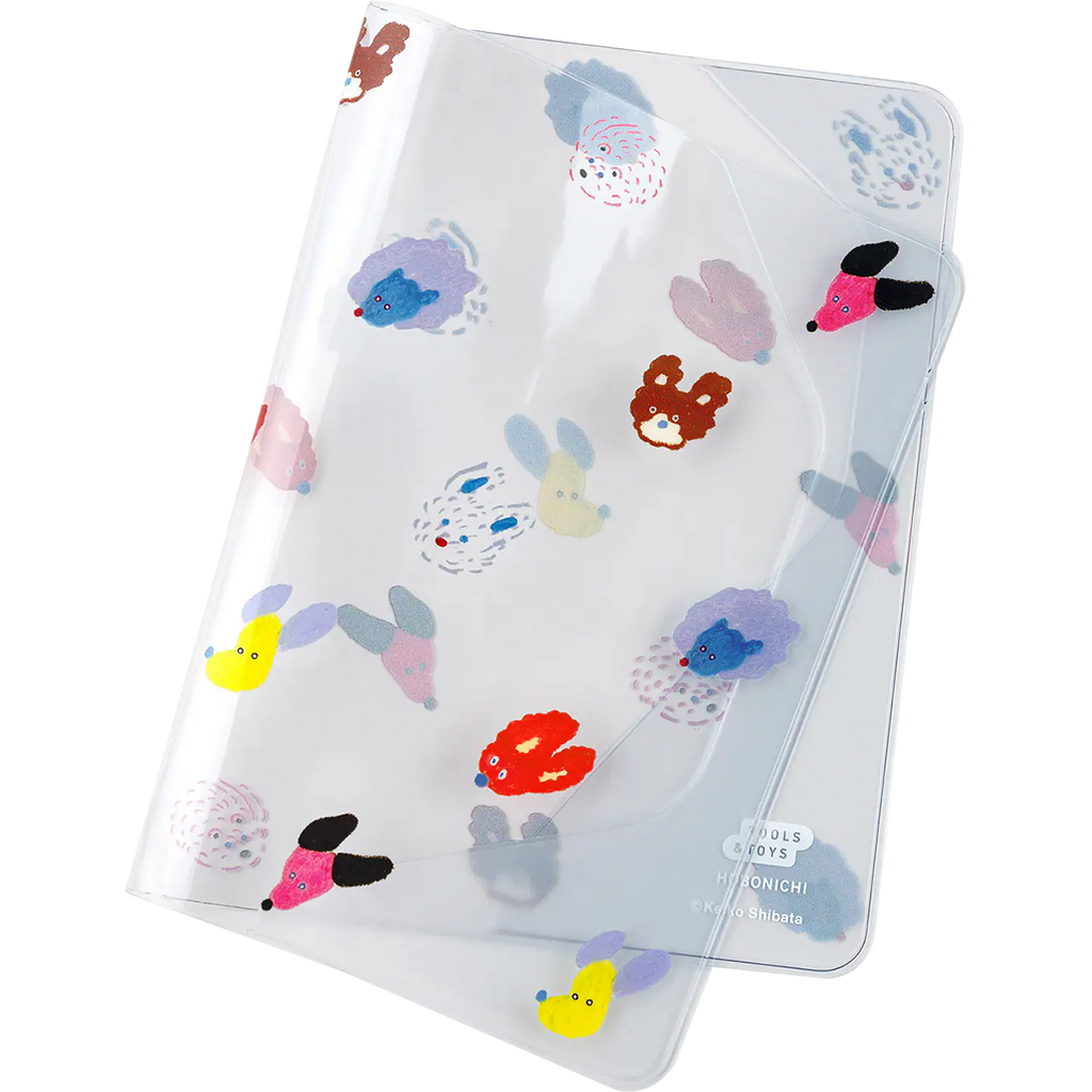Hobonichi Cover on Cover - Keiko Shibata - A6 (Dog Ears Fluttering in the Wind)-Pen Boutique Ltd