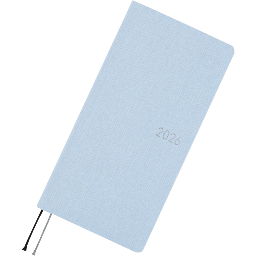 Hobonichi Light Hard Cover Japanese Book - Colors: Sky Mist - Tall & Slim (Weeks - April Start) - Pen Boutique Ltd