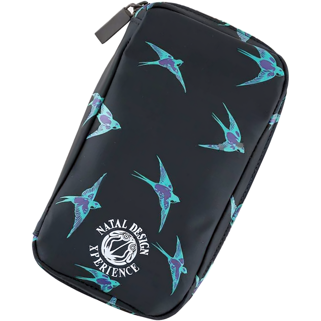 Hobonichi Small Drawer Pouch - Natal Design: Lucky Swallow-Pen Boutique Ltd