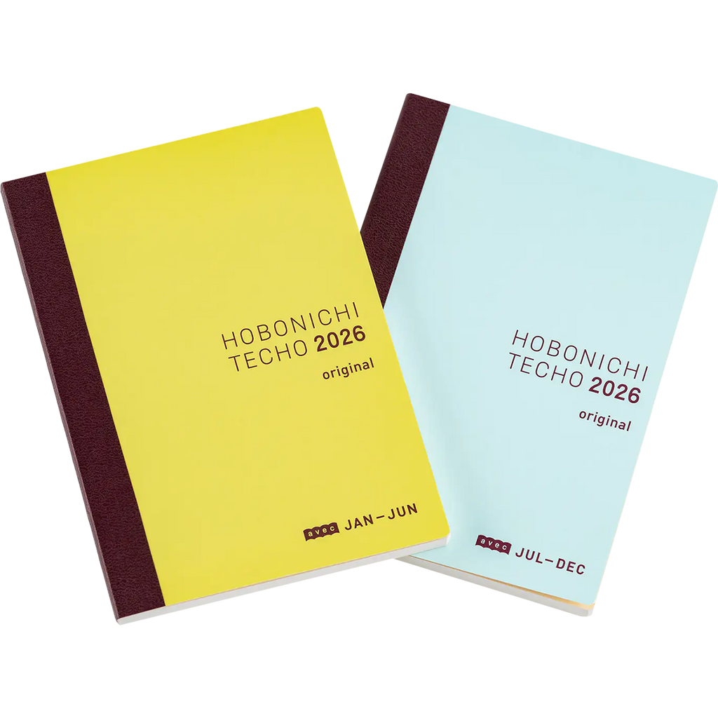 Hobonichi Techo 2026 Japanese Original Avec Books - A6 (January Start & Monday Calendar)-Pen Boutique Ltd