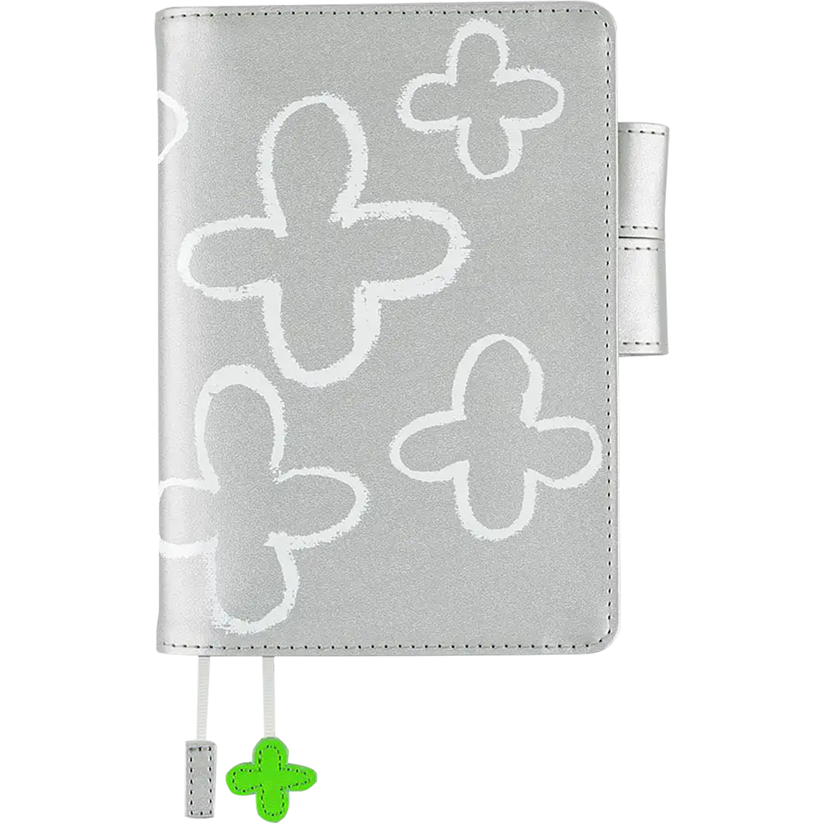 Hobonichi Techo Original Book & Cover - Makoto Matsubayashi Silver Flowers - A6-Pen Boutique Ltd