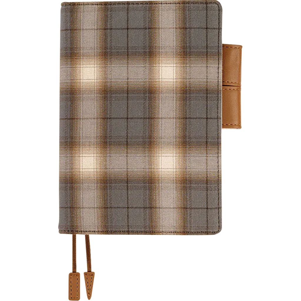 Hobonichi English Book & Cover - Shirt Fabric: Foggy Plaid - A5 (January Start)-Pen Boutique Ltd