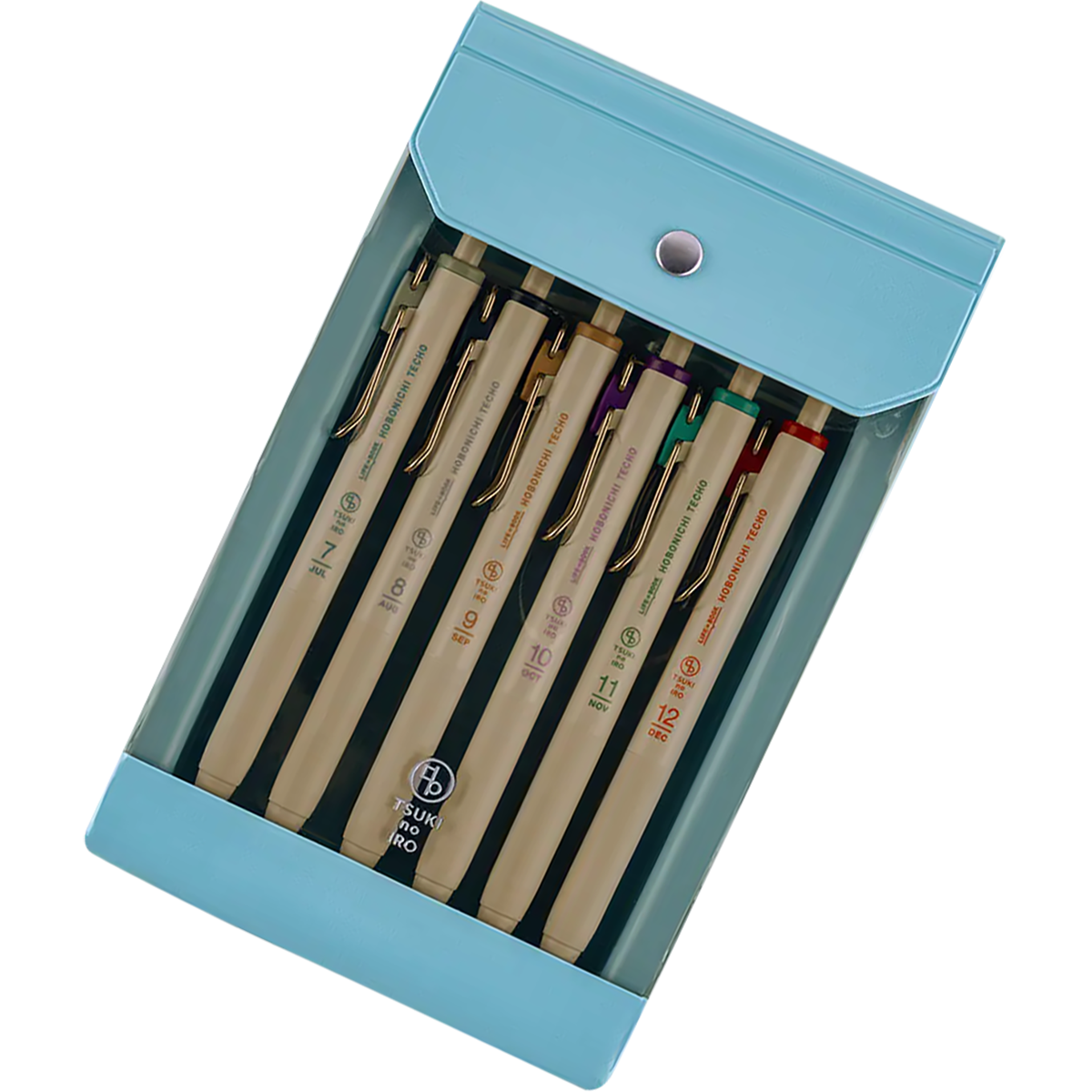Hobonichi Uniball One Pens [July-Dec Set] in Original Case - TSUKI no IRO-Pen Boutique Ltd