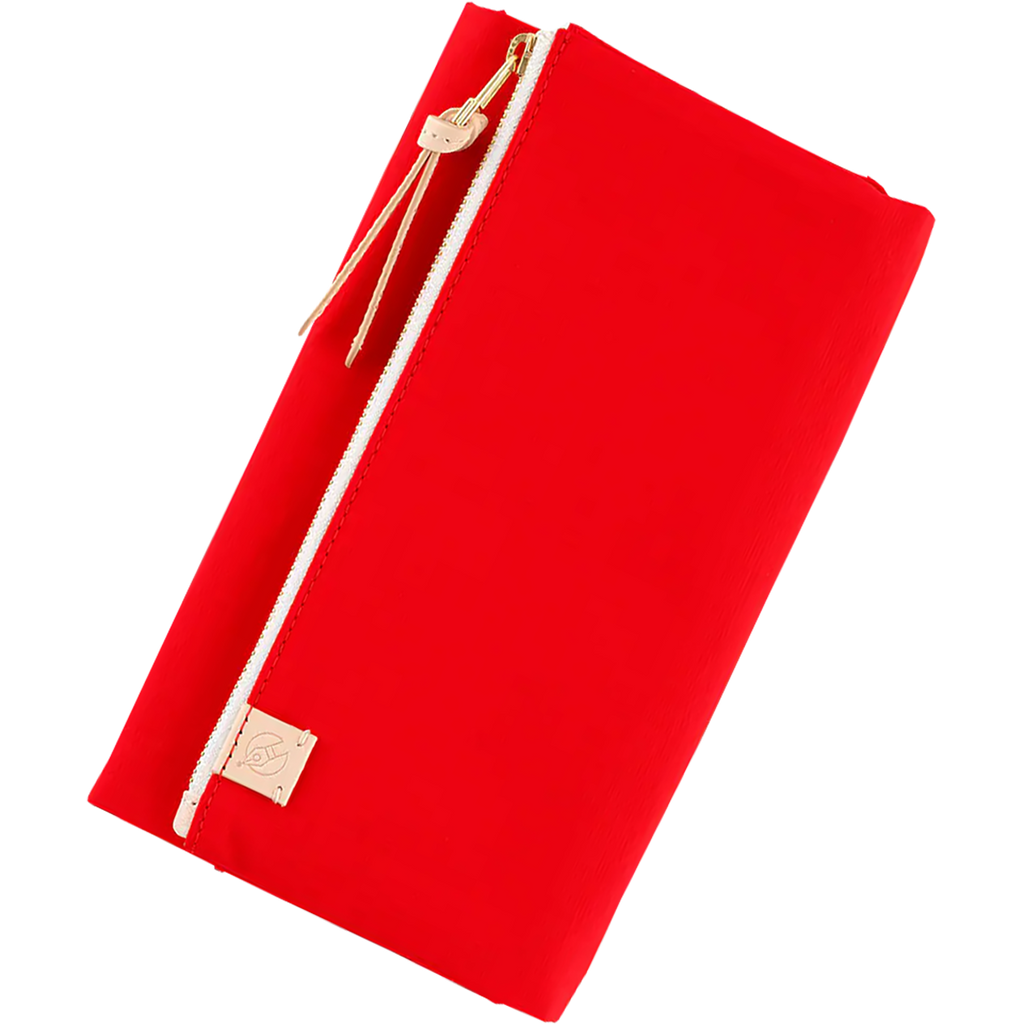 Hobonichi Weeks Cover - Tragen: Red - Tall & Slim - Zipper Closure-Pen Boutique Ltd