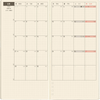 Hobonichi 2027 Light Hardcover English Book - Sneaker: Mandarin Orange - Tall & Slim (Weeks - January Start) - Pen Boutique Ltd