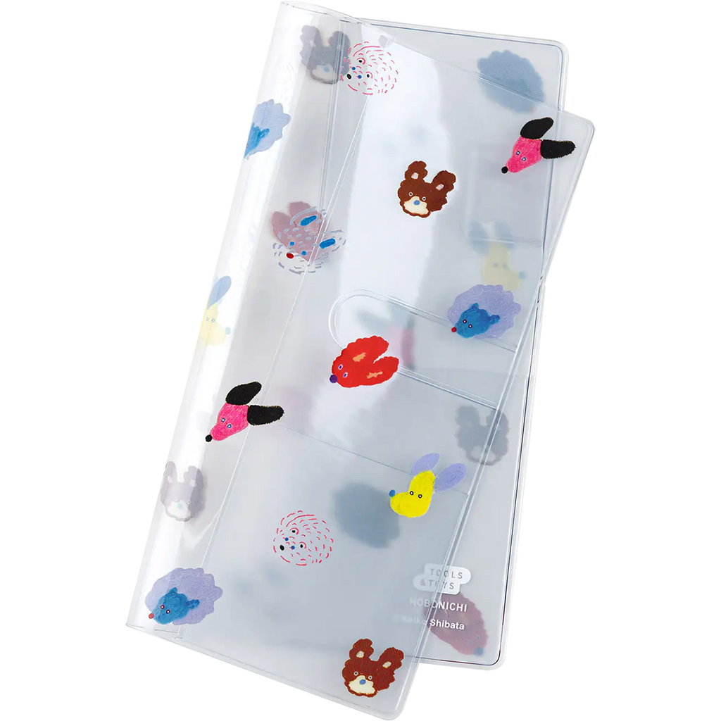 Hobonichi Clear Cover - Keiko Shibata - Weeks (Dog Ears Fluttering in the Wind)-Pen Boutique Ltd