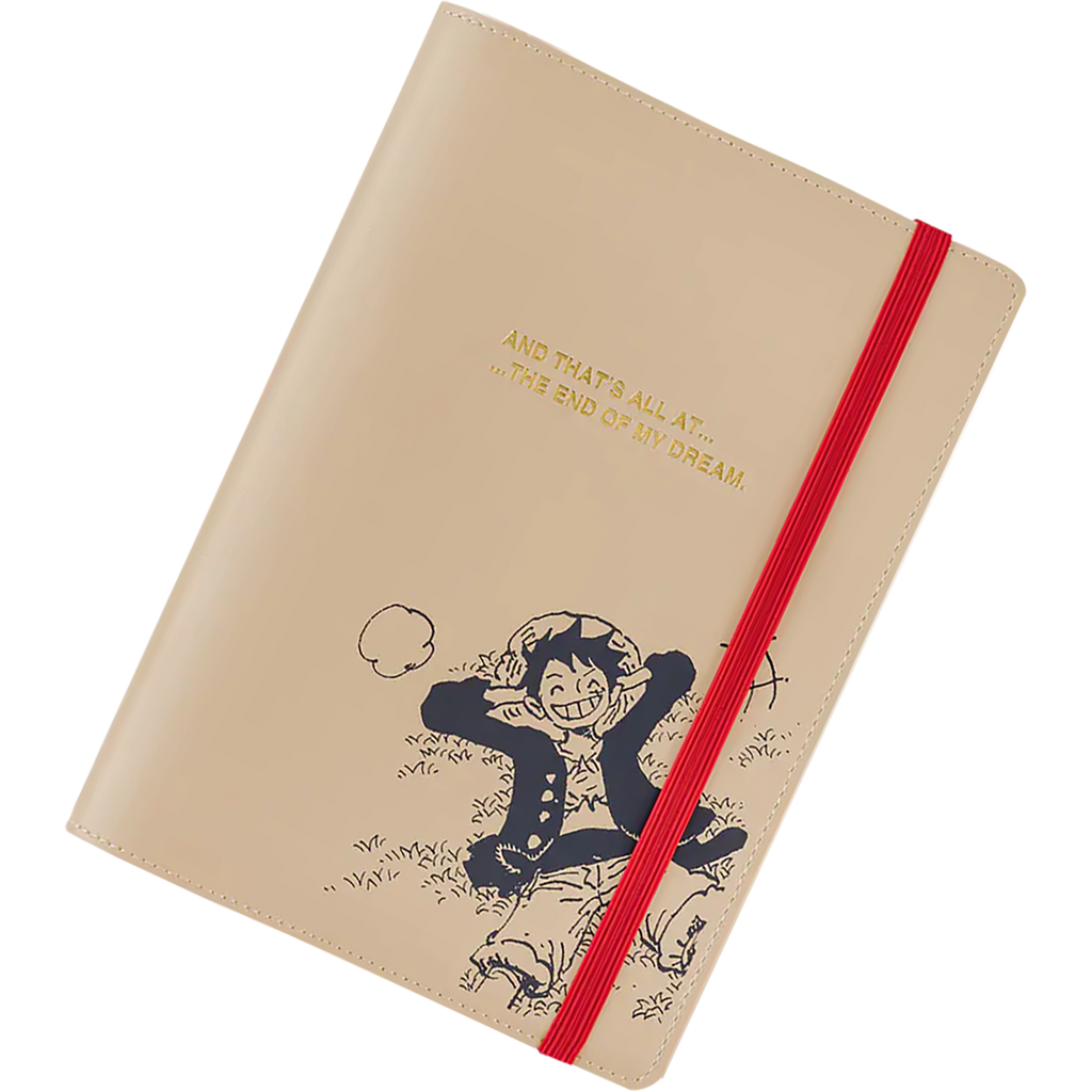 Hobonichi Cousin English Book & Cover - ONE PIECE Magazine: End of Luffy's Dream - Sand Beige - A5 (January Start)-Pen Boutique Ltd