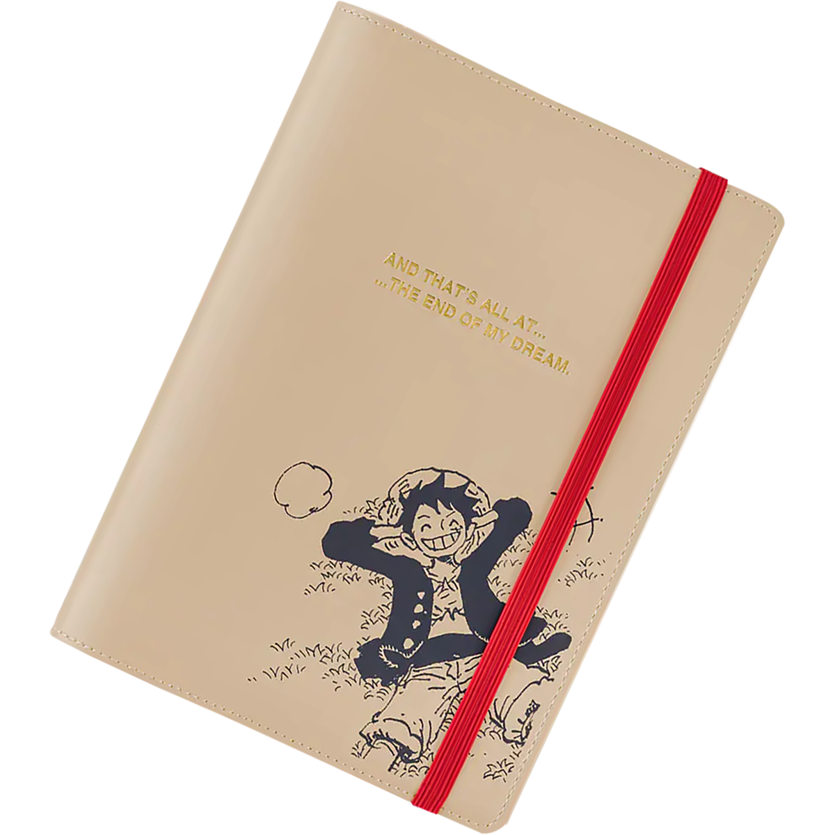 Hobonichi Cousin English Book & Cover - ONE PIECE Magazine: End of Luffy's Dream - Sand Beige - A5 (January Start)-Pen Boutique Ltd