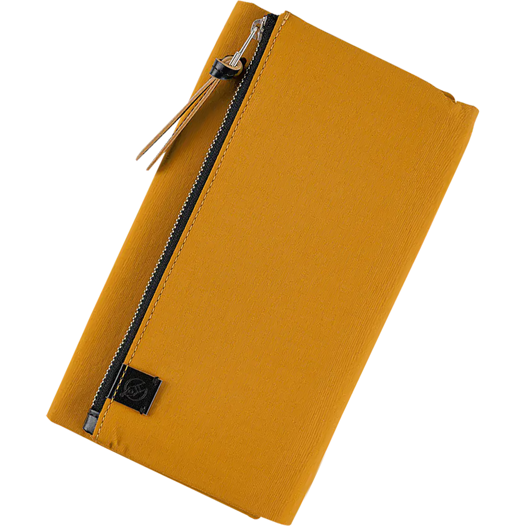 Hobonichi Cover - Tragen: Mustard - Tall & Slim - Zipper Closure-Pen Boutique Ltd