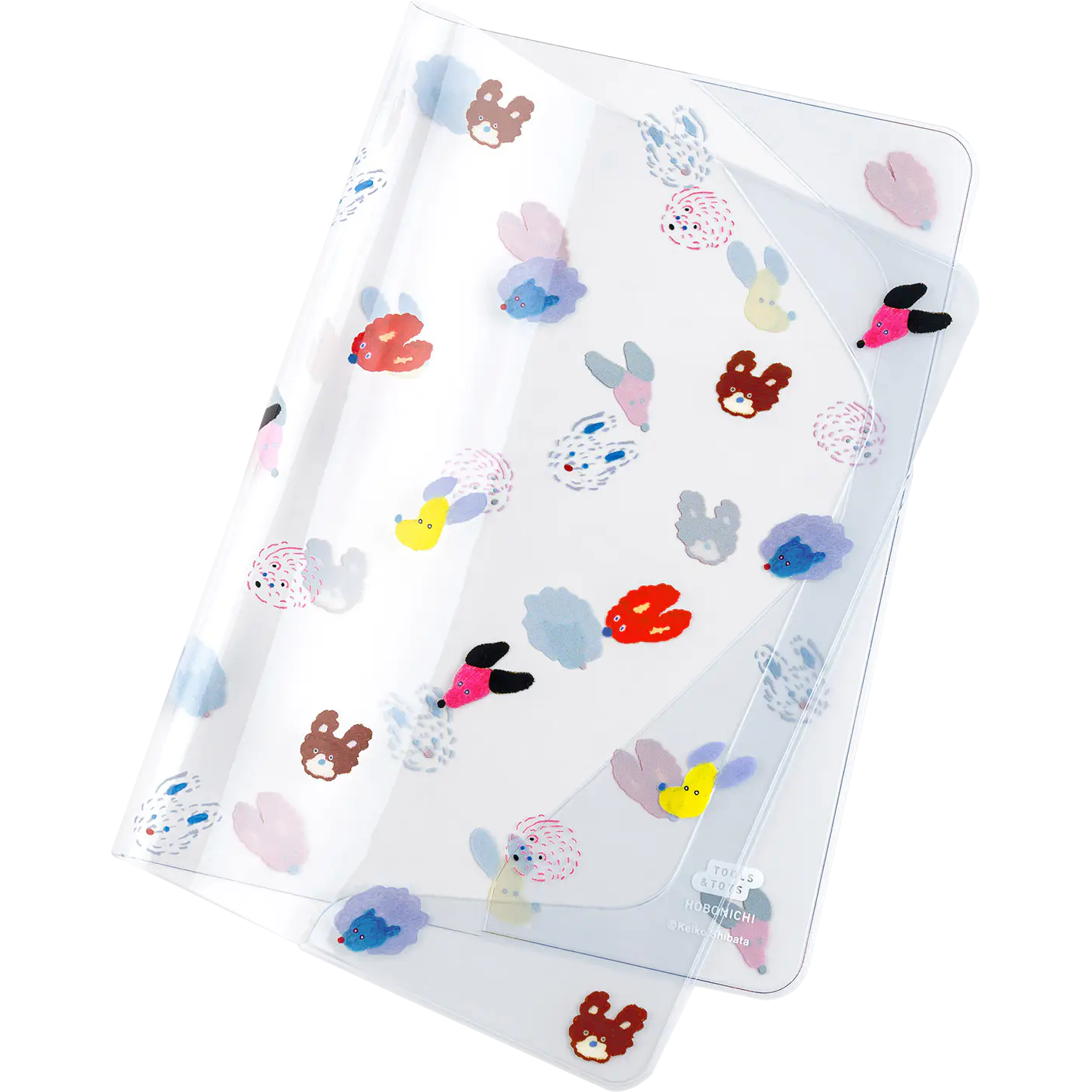 Hobonichi Cover on Cover - Keiko Shibata - A5 (Dog Ears Fluttering in the Wind)-Pen Boutique Ltd