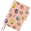 Hobonichi English Book & Cover - Candy Stripper: Random Dog & Cat (Pink) - A6 (January Start)-Pen Boutique Ltd