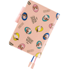 Hobonichi English Book & Cover - Candy Stripper: Random Dog & Cat (Pink) - A6 (January Start)-Pen Boutique Ltd