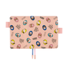 Hobonichi English Book & Cover - Candy Stripper: Random Dog & Cat (Pink) - A6 (January Start)-Pen Boutique Ltd