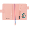 Hobonichi English Book & Cover - Candy Stripper: Random Dog & Cat (Pink) - A6 (January Start)-Pen Boutique Ltd