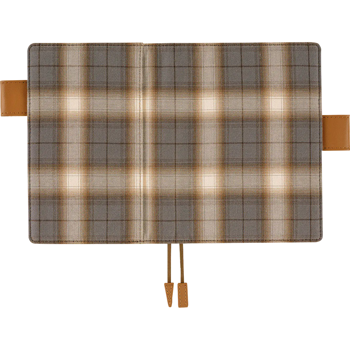 Hobonichi English Book & Cover - Shirt Fabric: Foggy Plaid - A6 (January Start)-Pen Boutique Ltd