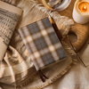 Hobonichi English Book & Cover - Shirt Fabric: Foggy Plaid - A6 (January Start)-Pen Boutique Ltd