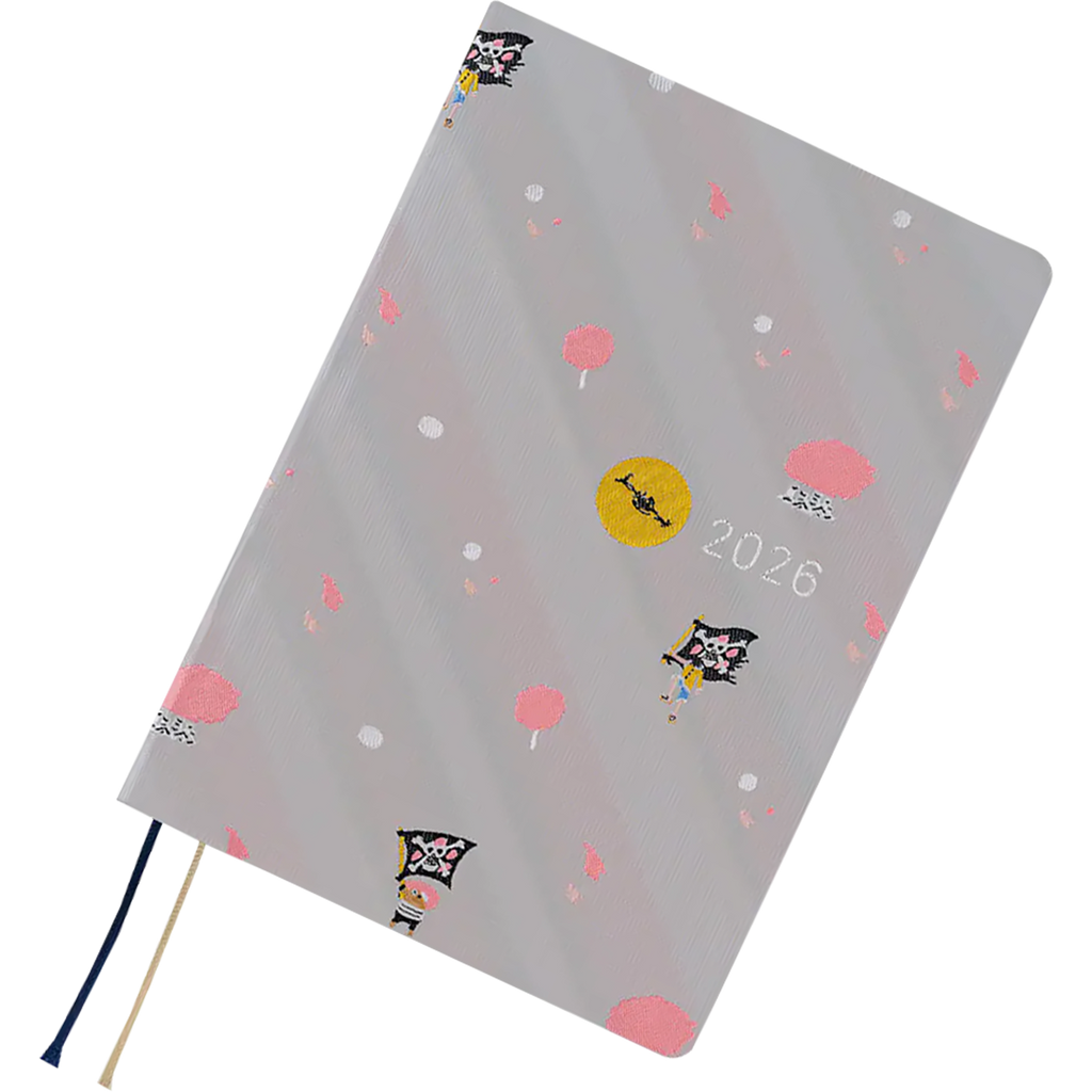 Hobonichi Light Hard Cover English Book - ONE PIECE Magazine: Hiriluk’s Cherry Blossoms - Tall & Slim (Weeks - January Start)-Pen Boutique Ltd