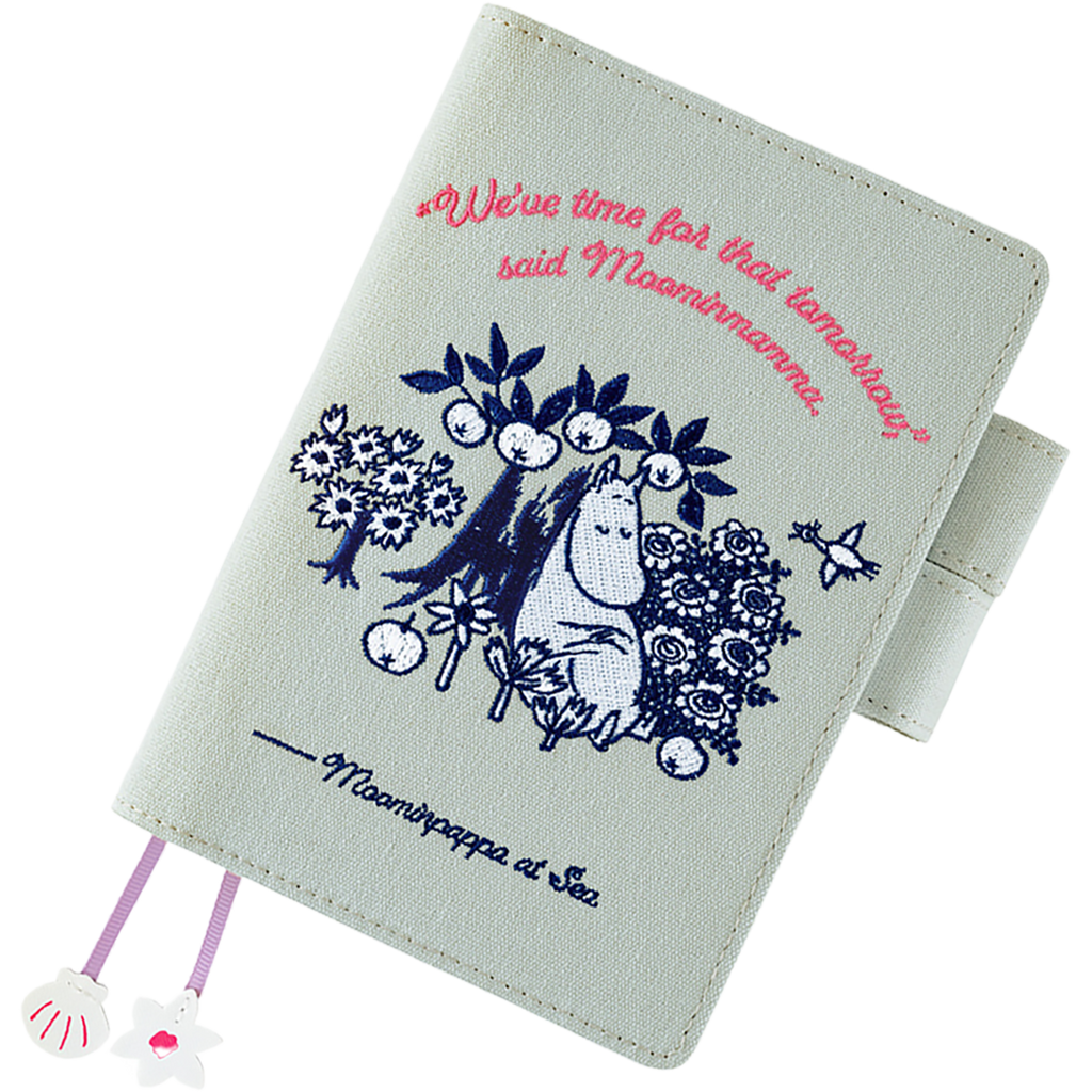 Hobonichi Japanese 2027 Book & Cover - Moomin: My Yard (Pale Mint) - A6-Pen Boutique Ltd