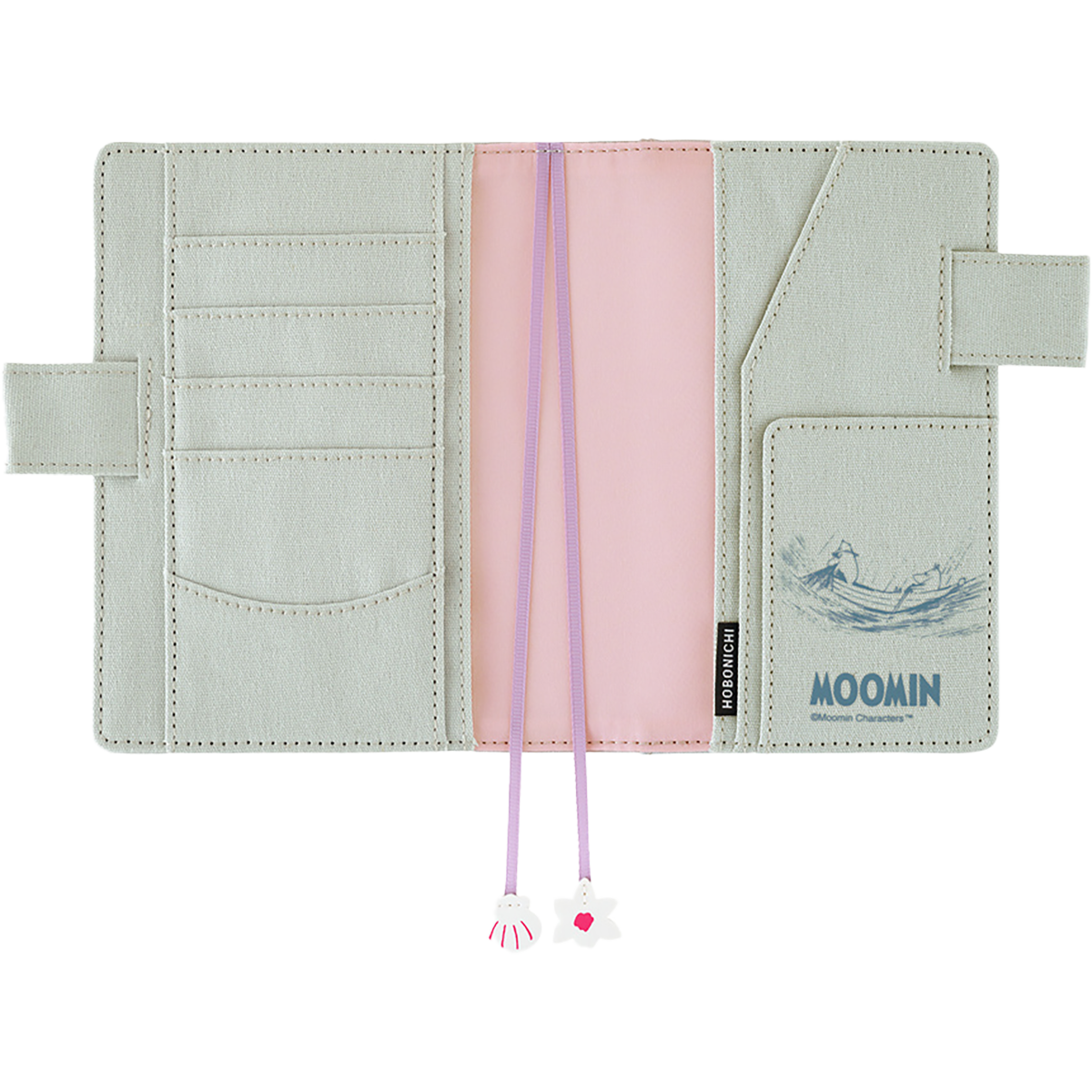 Hobonichi Japanese 2027 Book & Cover - Moomin: My Yard (Pale Mint) - A6-Pen Boutique Ltd