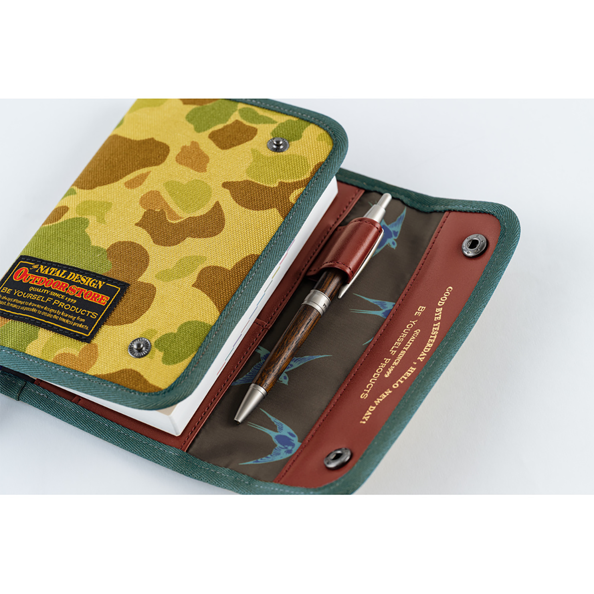 Hobonichi Japanese 2027 Book & Cover - Natal Design: Hello New Day! (Camo) - A6-Pen Boutique Ltd
