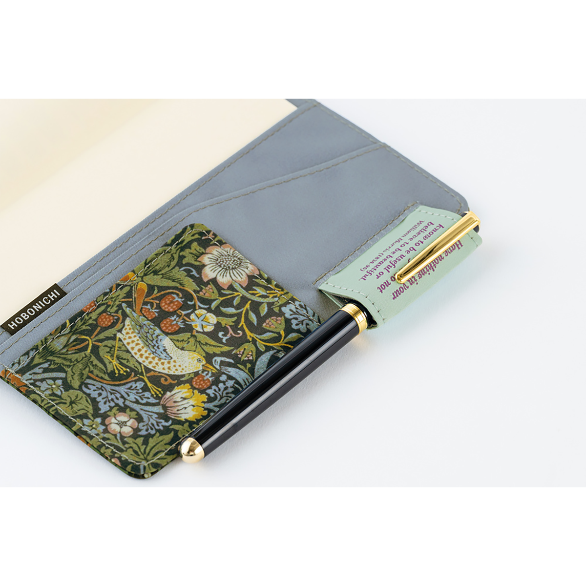 Hobonichi Japanese 2027 Book & Cover - V&A Series: Strawberry Thief - A6-Pen Boutique Ltd