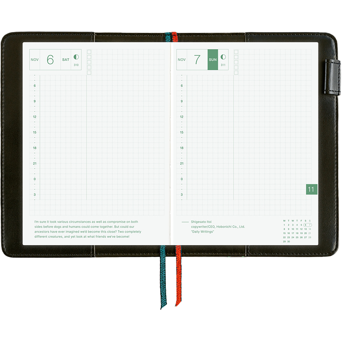 Hobonichi Japanese 2027 Book & Cover - Yoshie Watanabe: Petit Bloom - A6-Pen Boutique Ltd