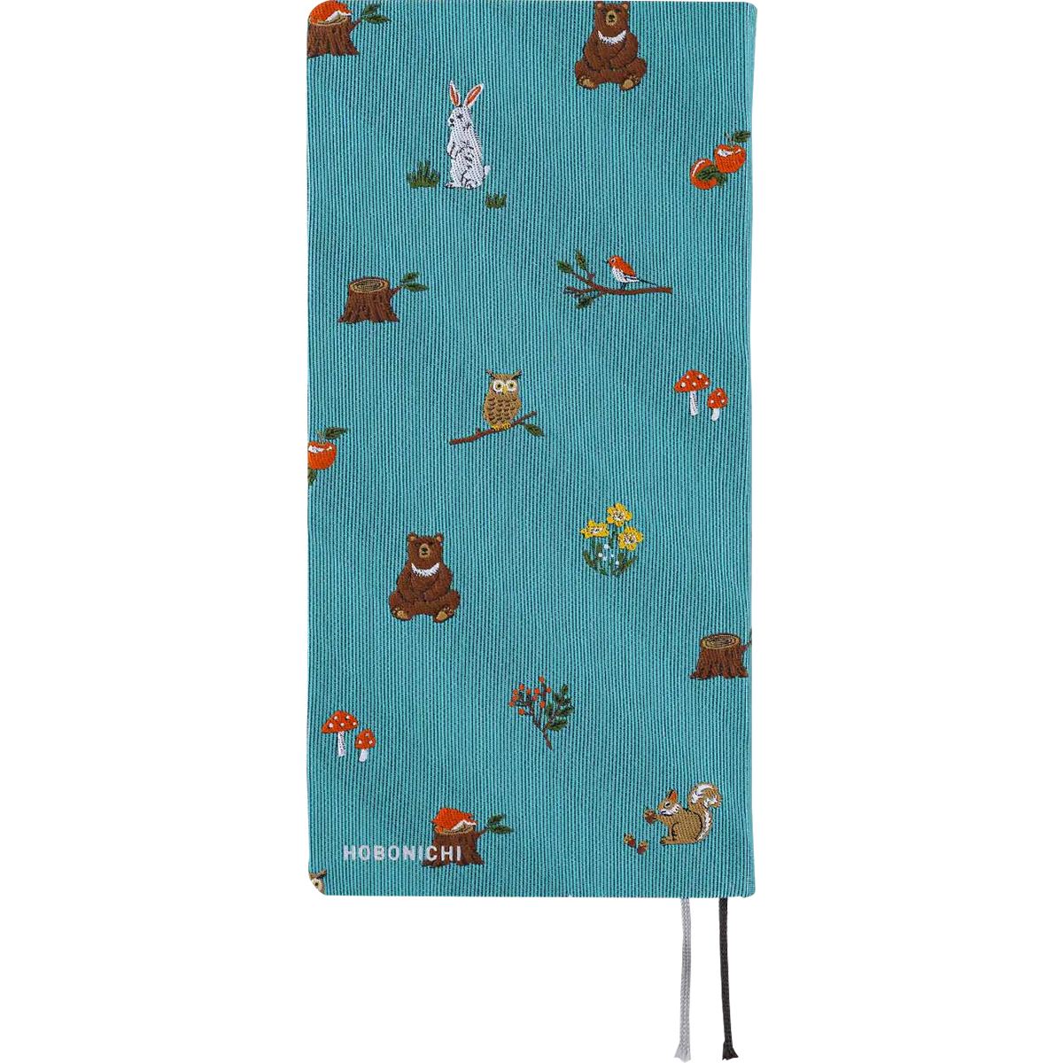Hobonichi Light Hard Cover Mega English Book - Bow & Tie: In the Forest - Tall & Slim (Weeks - January Start)-Pen Boutique Ltd