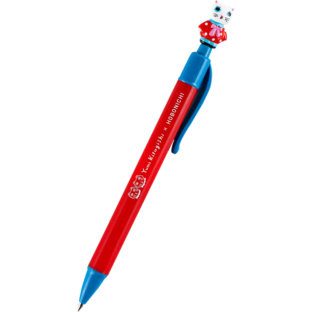 Hobonichi Ballpoint Pen - Yumi Kitagishi - White Cat-Pen Boutique Ltd