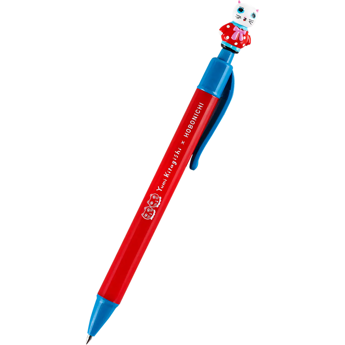 Hobonichi Ballpoint Pen - Yumi Kitagishi - White Cat-Pen Boutique Ltd