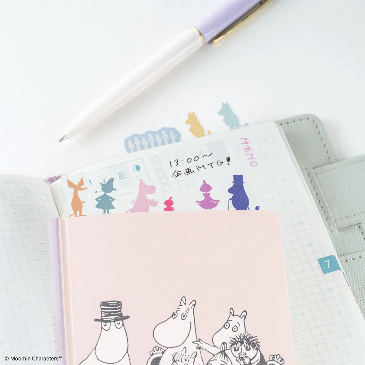 Hobonichi Sticky Notes - Moomin: Index (Friends of Moominvalley) - Pen Boutique Ltd