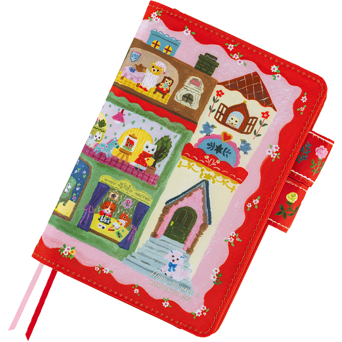 Hobonichi Techo 2027 Book & Cover - Yumi Kitagishi: White Cat House - A6-Pen Boutique Ltd