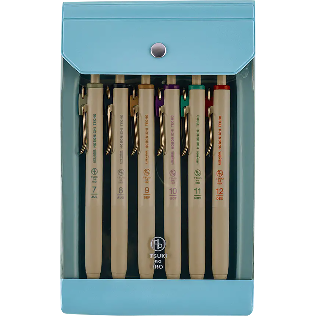 Hobonichi Uniball One Pens [July-Dec Set] in Original Case - TSUKI no IRO-Pen Boutique Ltd