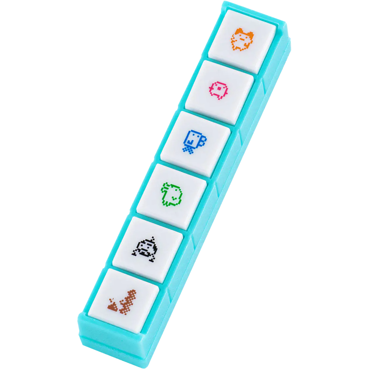 Hobonichi x Kodomo no Kao 6 Push-Button Stamp - Pochitto (Tamagotchi)-Pen Boutique Ltd