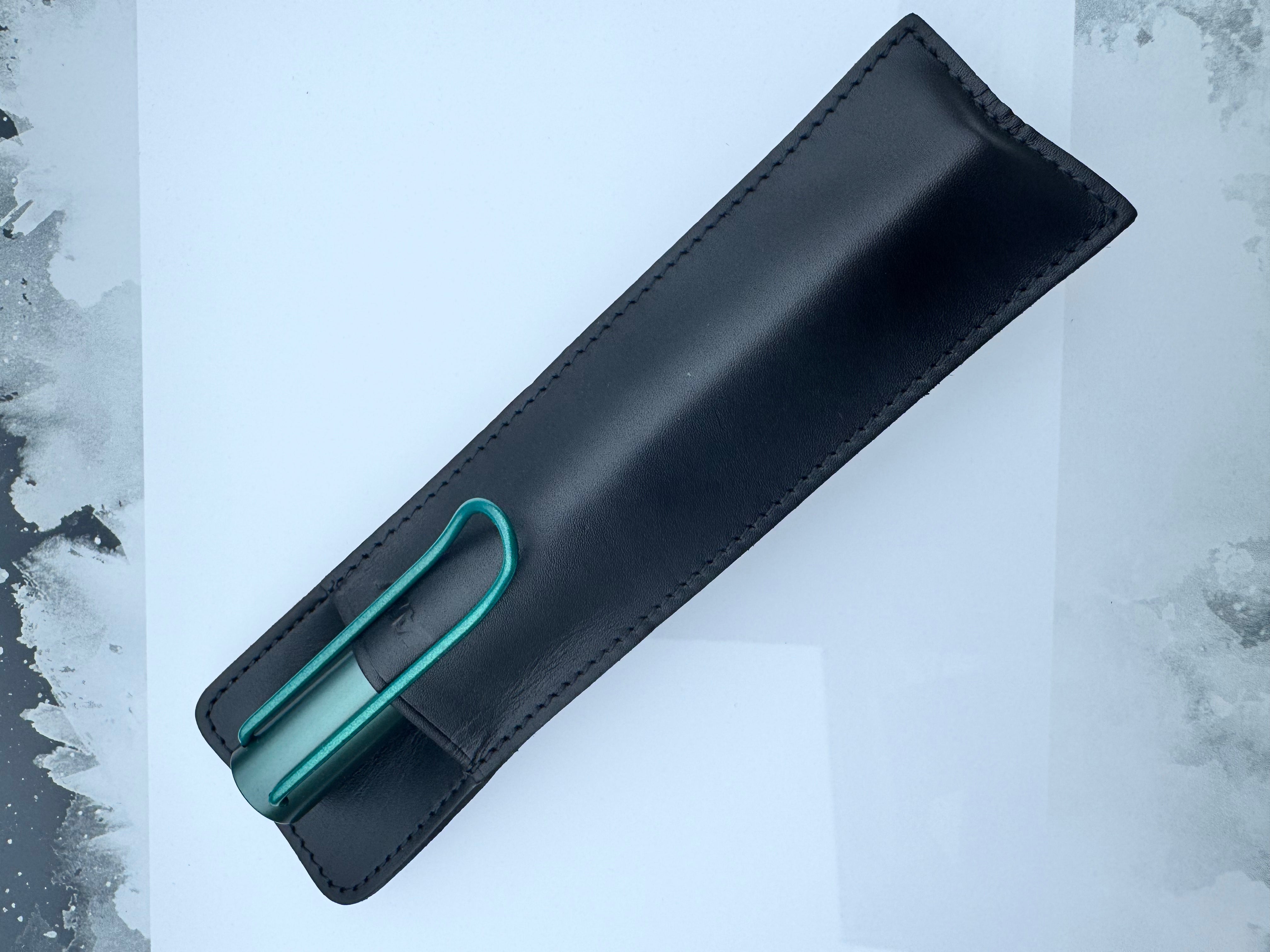 Lamy Leather Pen Sleeve - Black.( for Lamy Swift pens)-Pen Boutique Ltd