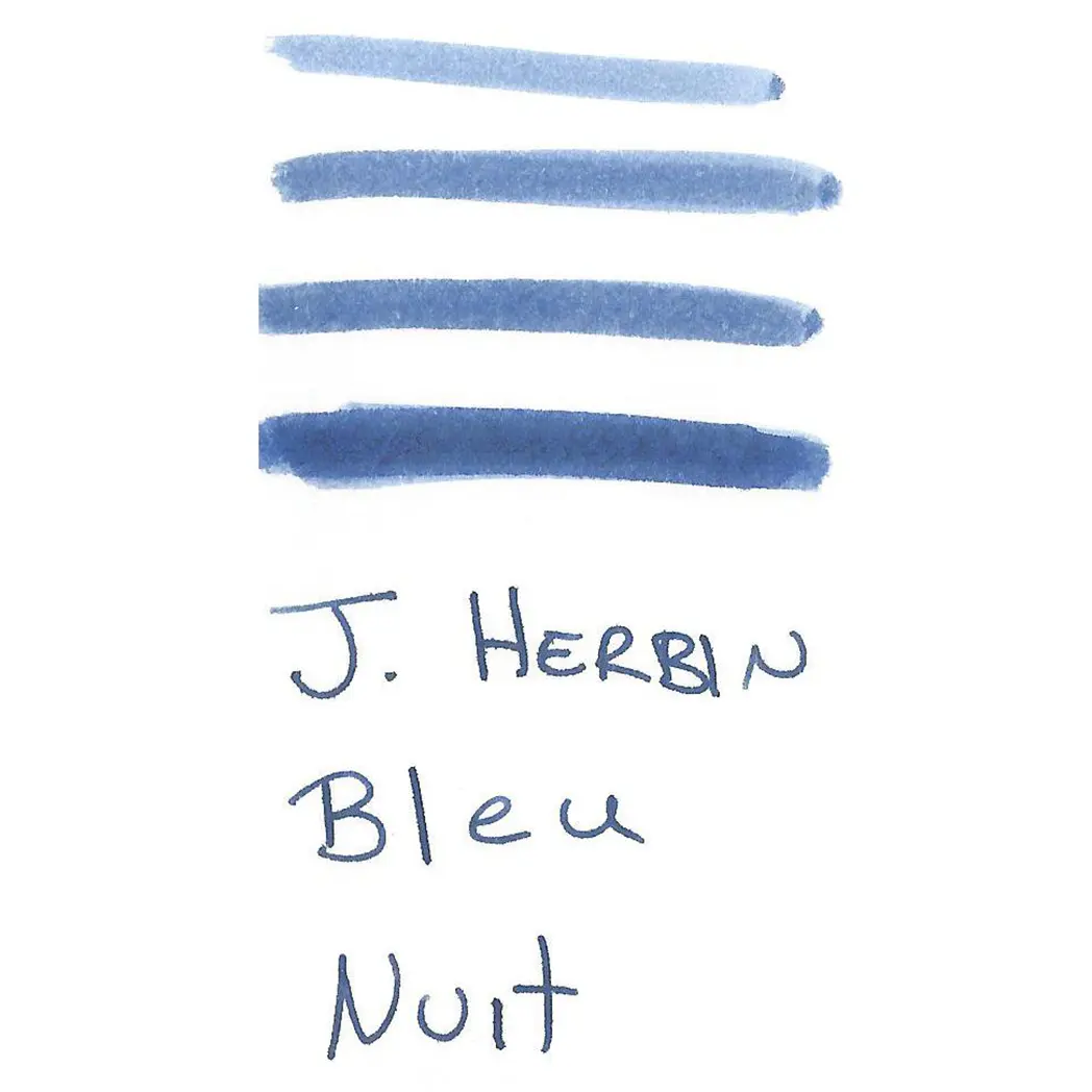 J. Herbin 30ml Fountain Pen Bleu Nuit Bottled Ink-Pen Boutique Ltd