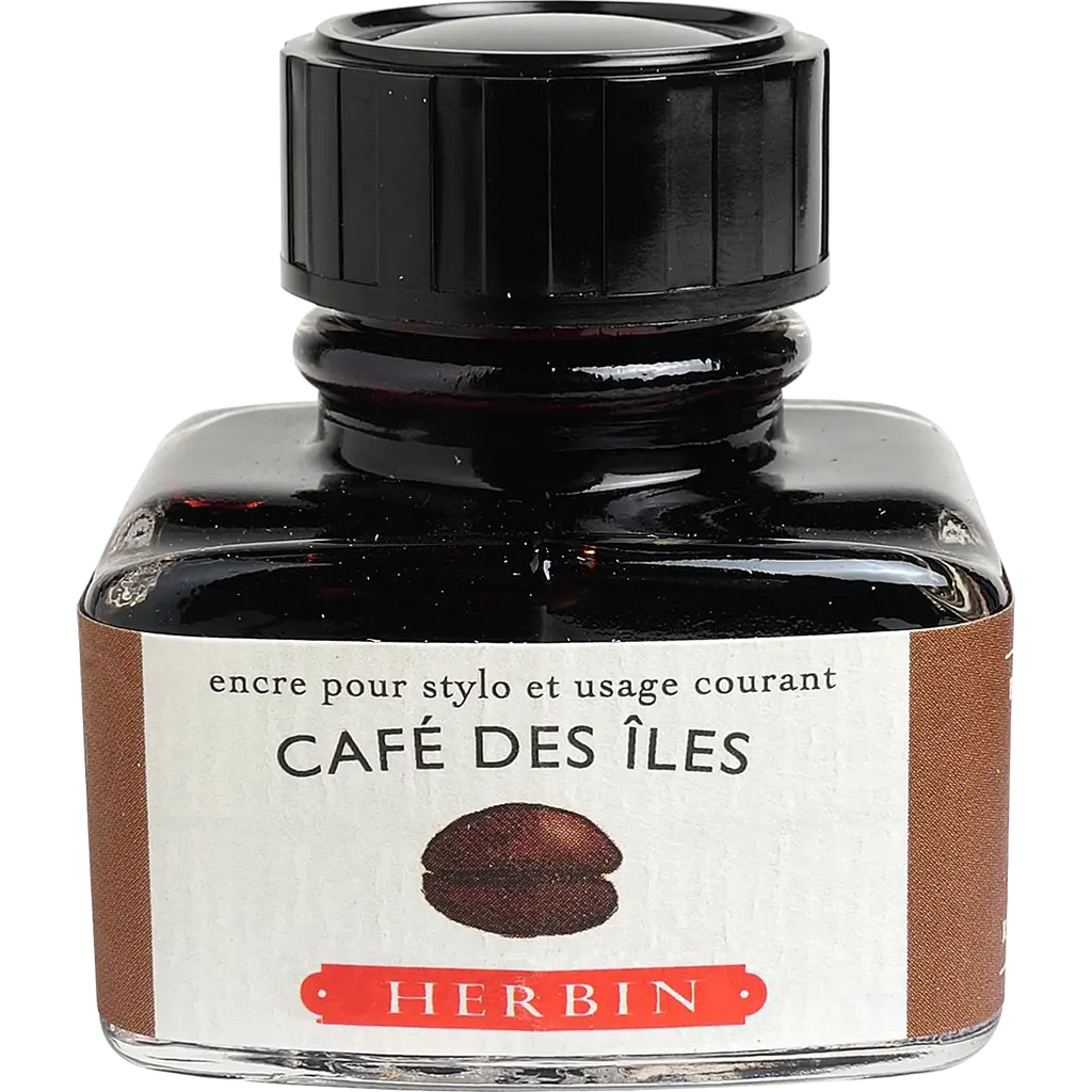 J. Herbin 30ml Fountain Pen Bottled Ink - Cafe Des Iles-Pen Boutique Ltd
