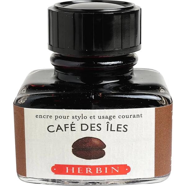 J. Herbin 30ml Fountain Pen Bottled Ink - Cafe Des Iles-Pen Boutique Ltd