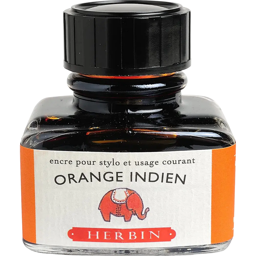 J. Herbin 30ml Fountain Pen Orange Indien Bottled Ink-Pen Boutique Ltd