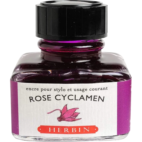 J. Herbin 30ml Fountain Pen Rose Cyclamen Bottled Ink-Pen Boutique Ltd