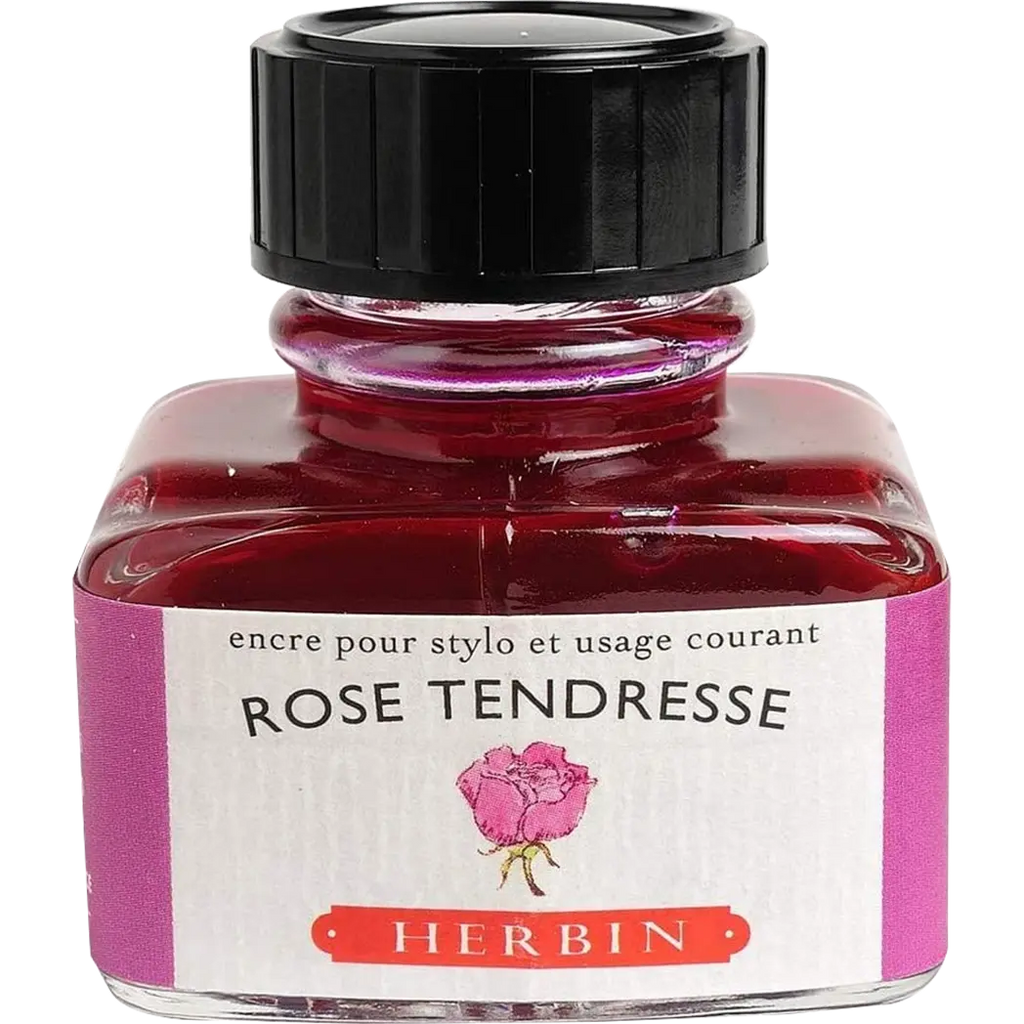 J. Herbin 30ml Fountain Pen Rose Tendresse Bottled Ink-Pen Boutique Ltd