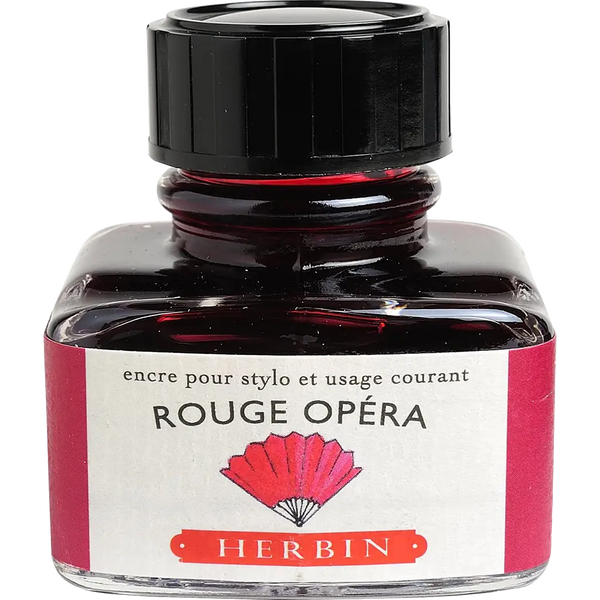 J. Herbin 30ml Fountain Pen Rouge Opera Bottled Ink-Pen Boutique Ltd