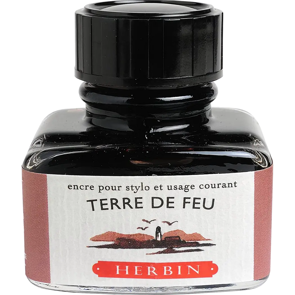 J. Herbin 30ml Fountain Pen Terre De Feu Bottled Ink-Pen Boutique Ltd