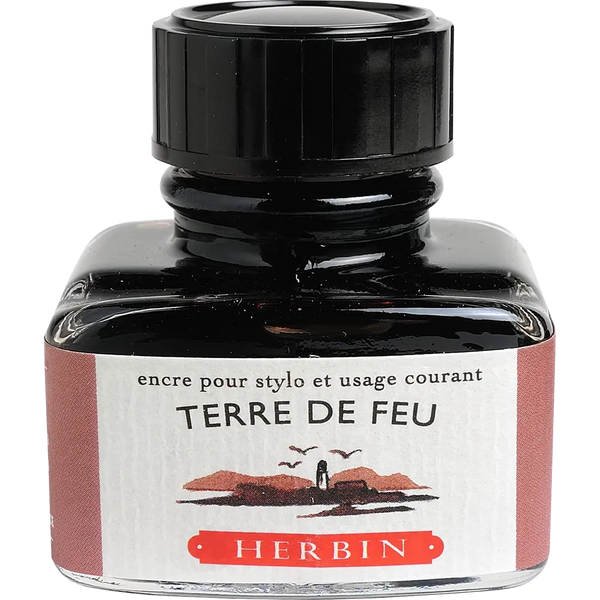 J. Herbin 30ml Fountain Pen Terre De Feu Bottled Ink-Pen Boutique Ltd