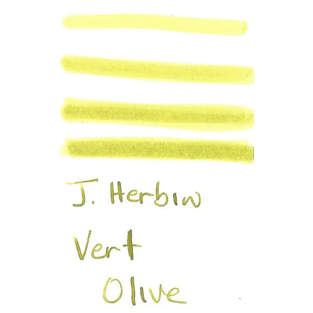 J. Herbin 30ml Fountain Pen Vert Olive Bottled Ink-Pen Boutique Ltd