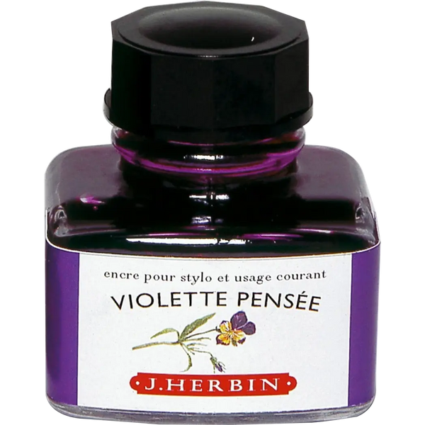 J. Herbin 30ml Fountain Pen Violette Pensee Bottled Ink-Pen Boutique Ltd