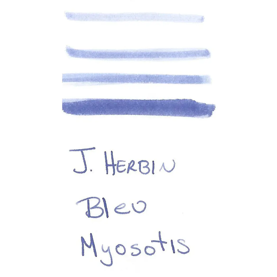 J. Herbin Fountain Pen Bleu Myosotis Bottled Ink-Pen Boutique Ltd